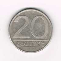 Moneta z okresu PRL - 1985 roku - 20 złotych