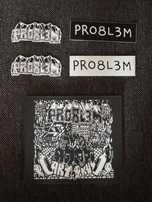 PRO8l3M PROBLEM ART BRUT 1 Biala tacka z naklejkami