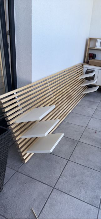 MANDAL Zagłówek, brzoza/biały, 240 cm