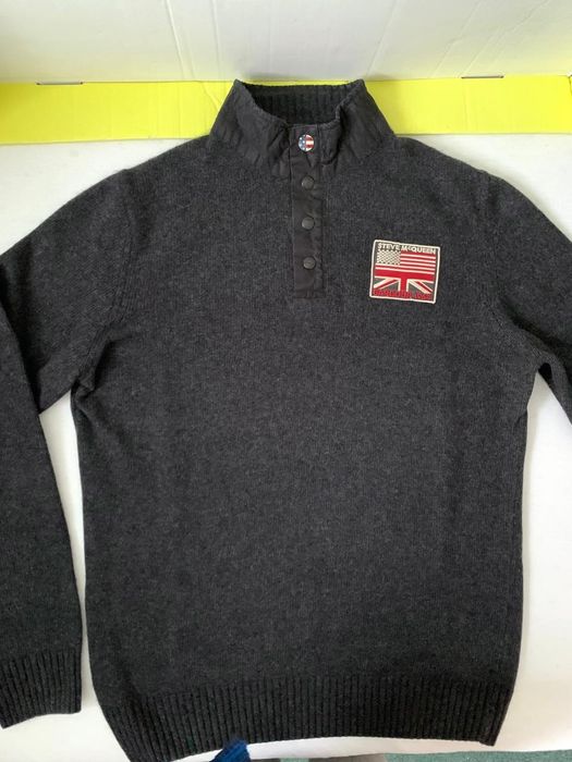 Barbour Свитер с горлом на кнопках 100%  шерсть Р. XL