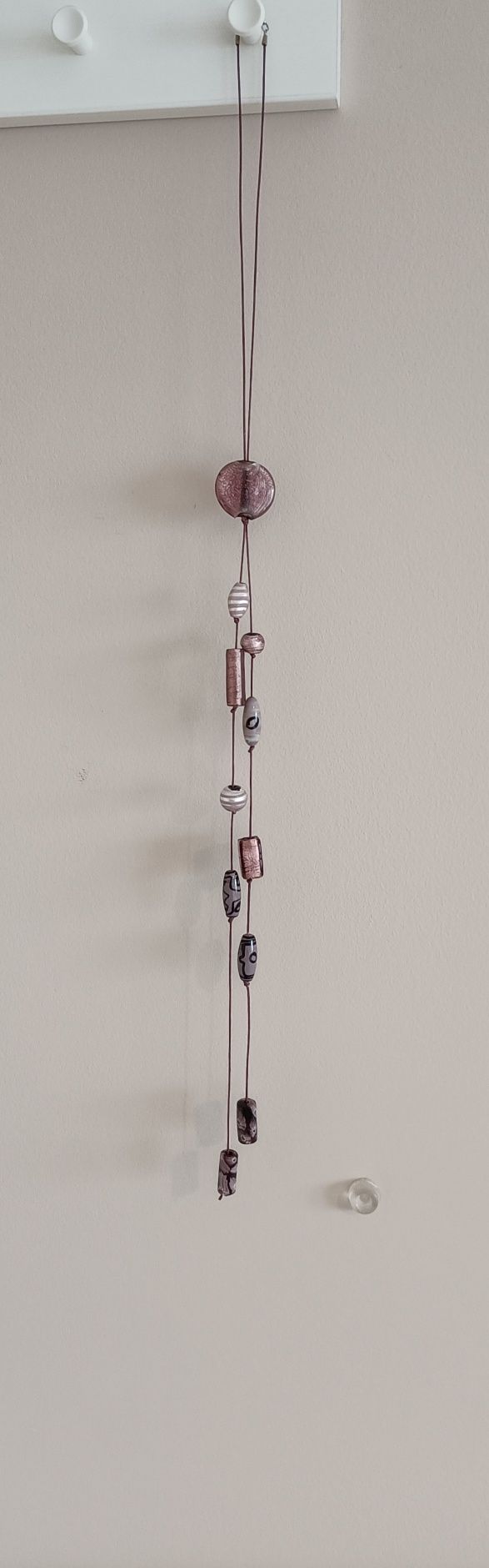 Colar único lilás/rosa