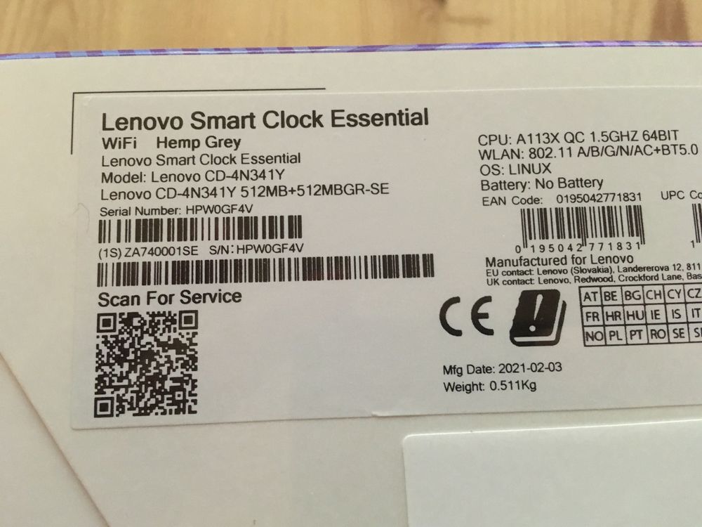 Smartclock Lenovo