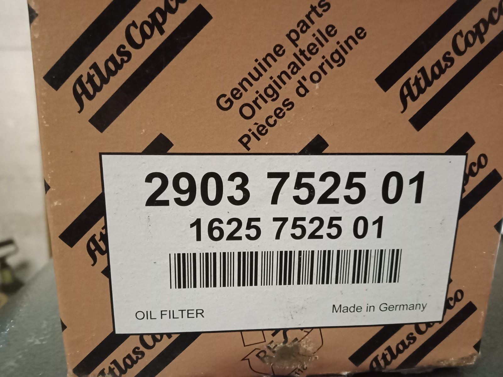 Filtr oleju sprężarka śrubowa Atlas copco oryginał . GA 45.