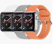 Zestaw 3 pasków silikonowych kompatybilnych z Apple Watch 42/44mm