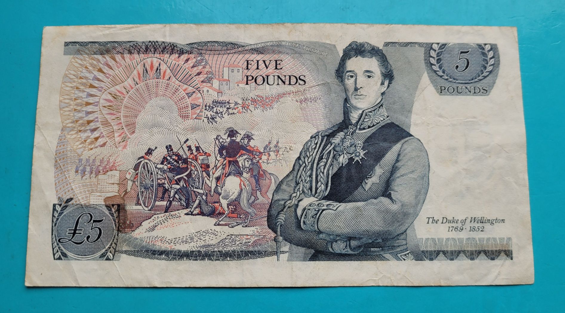 Banknot 5 funtów 1971 - Elizabeth II - Wielka Brytania. (550)