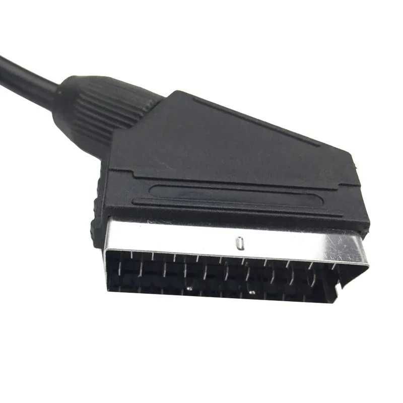 Cabo SCART macho/macho audio vídeo VHS 70cm