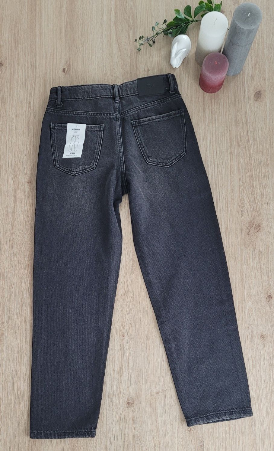 Nowe jeansy Zara 164 mom fit