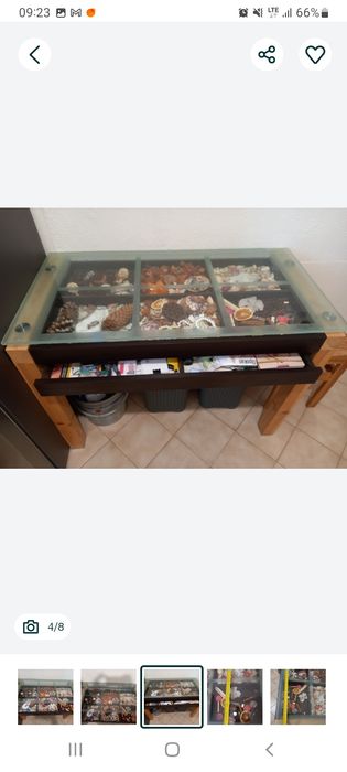 Ława stół szkło szuflady