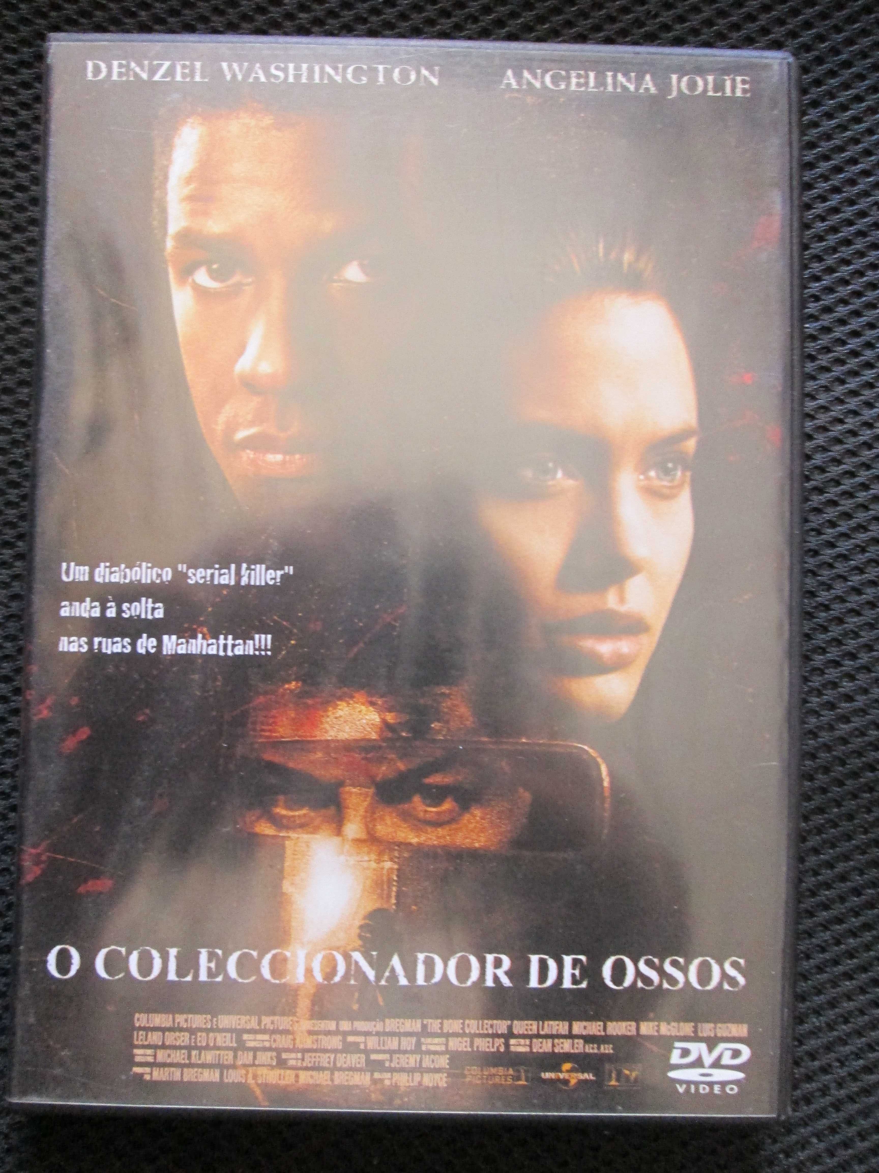 DVD O Colecionador de Ossos, com Angelina Jolie, Denzel Washington