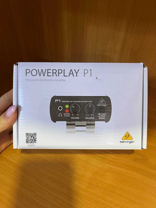 Вушний монітор: Підсилювач Behringer Powerplay P1 + Батарейка
