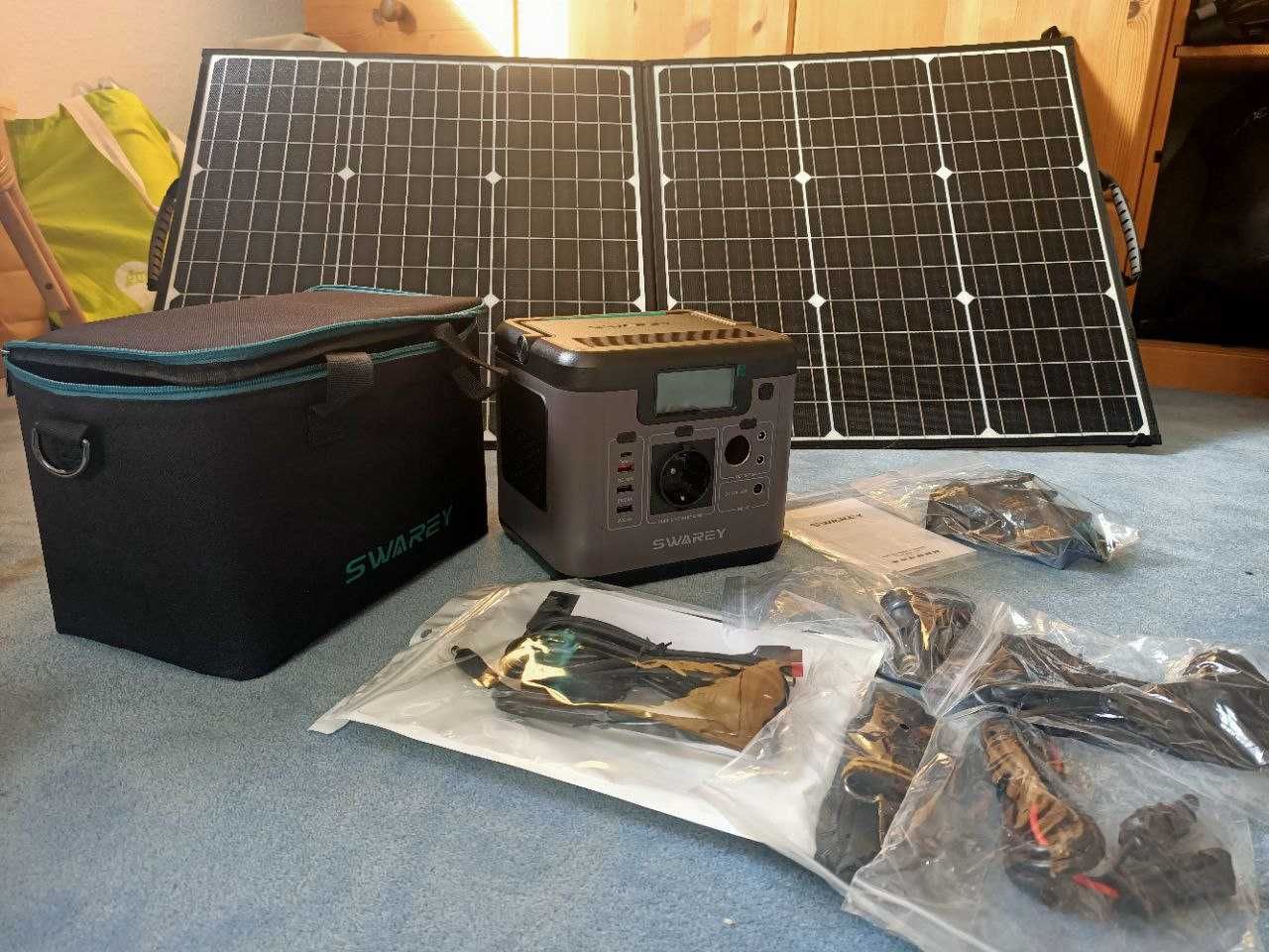 Повербанк SWAREY S500 144000 mAh с солнечной батареей 100 Вт