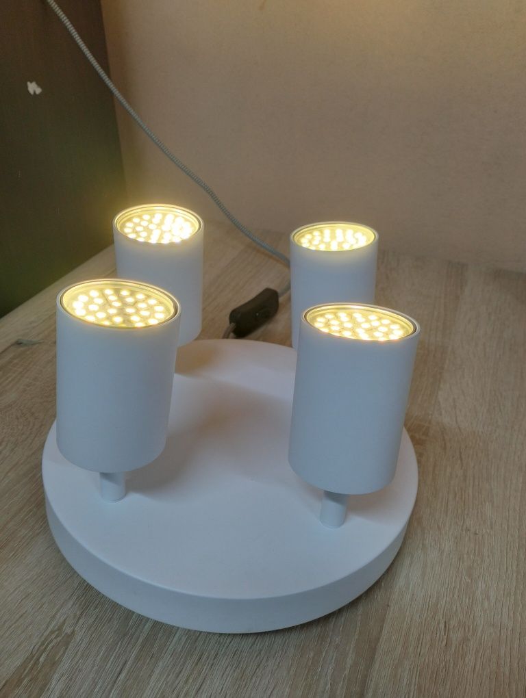 BOYIR Reflektor sufitowy LED, biały, 4-punktowy, GU10