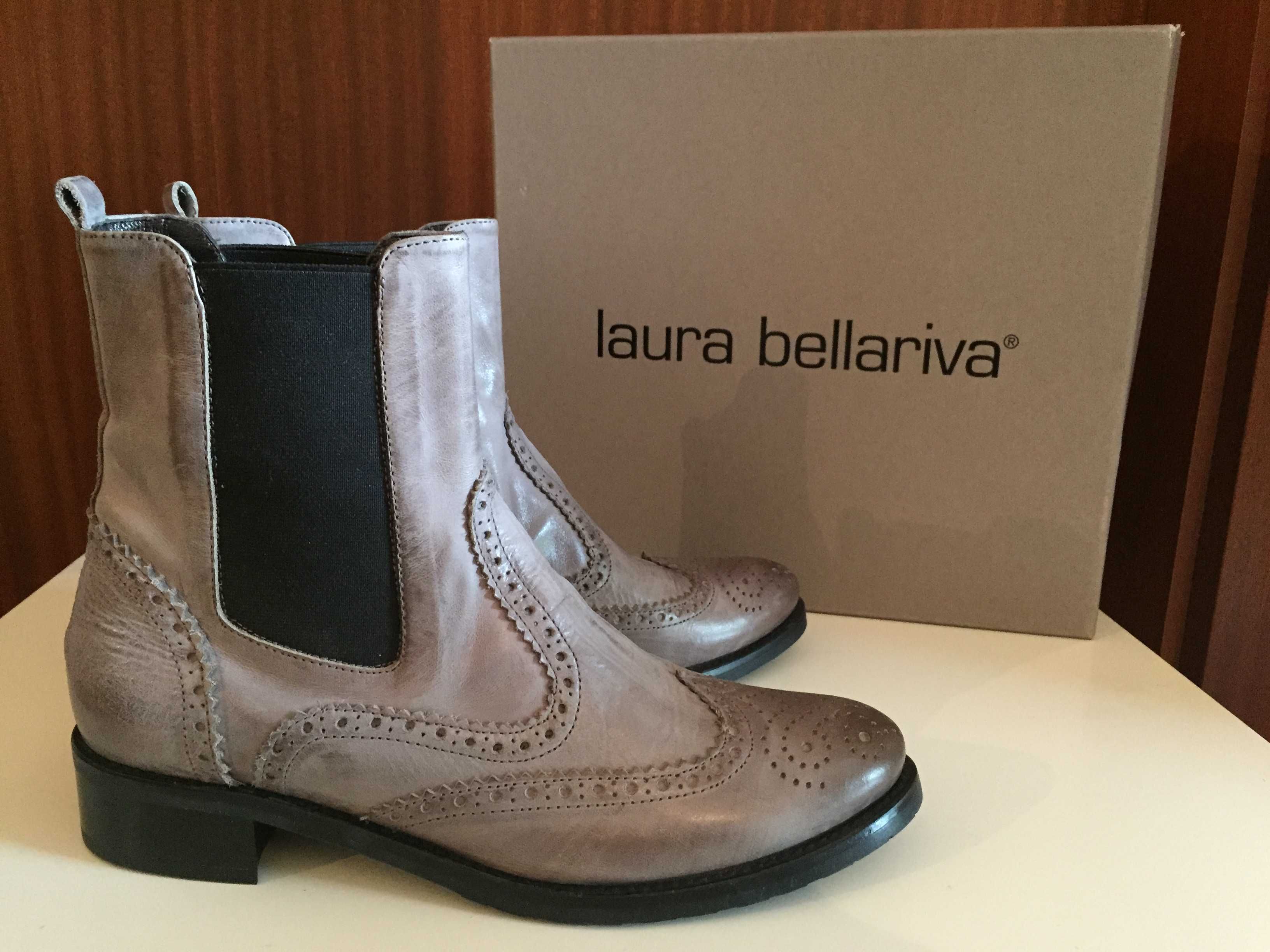 Новые женские ботильоны laura bellariva серый ботинки , италия prada