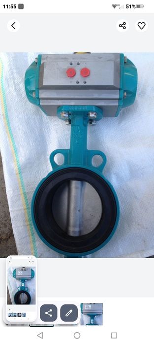 Батерфляй з пневмоприводом