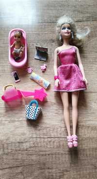 Lalka Barbie z bobasem i małą dziewczynką