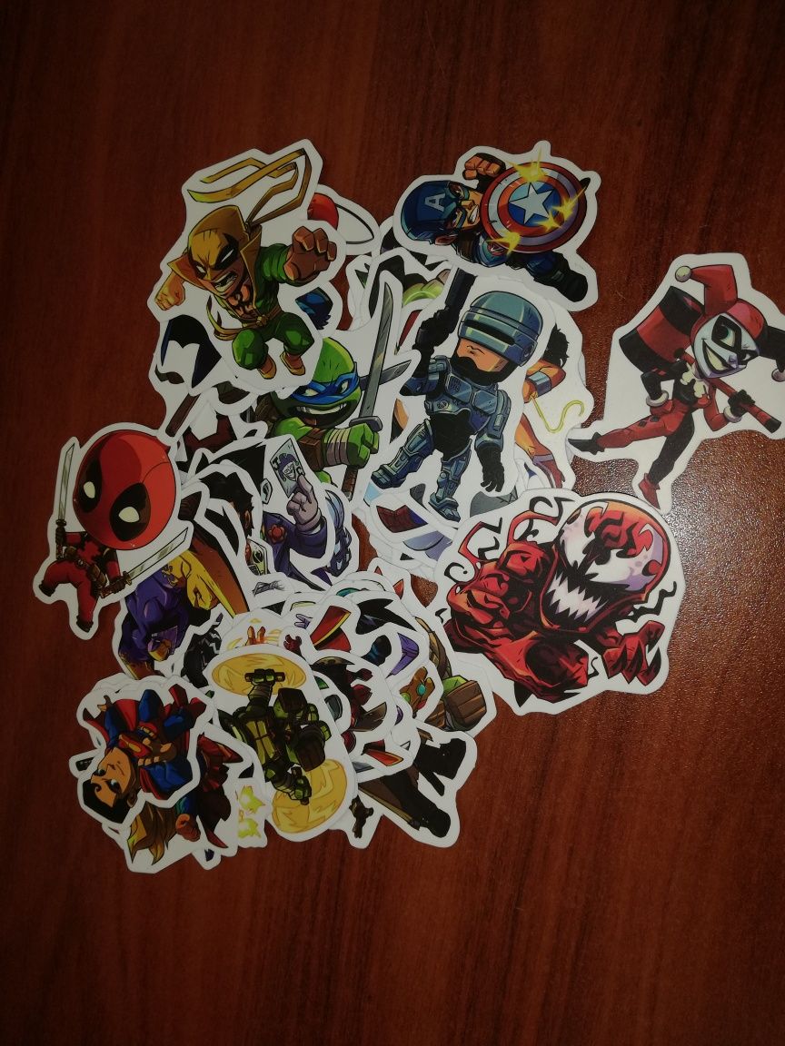 Autocolantes Marvel e DC Comics colecção Lotes varios