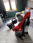 Fotel/stelaż spajder z kierownicą Logitech g920 + shifter