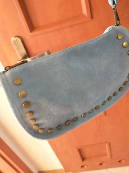 Nowa torebka genuine leather skóra zamsz Venezia butik massimo cassi