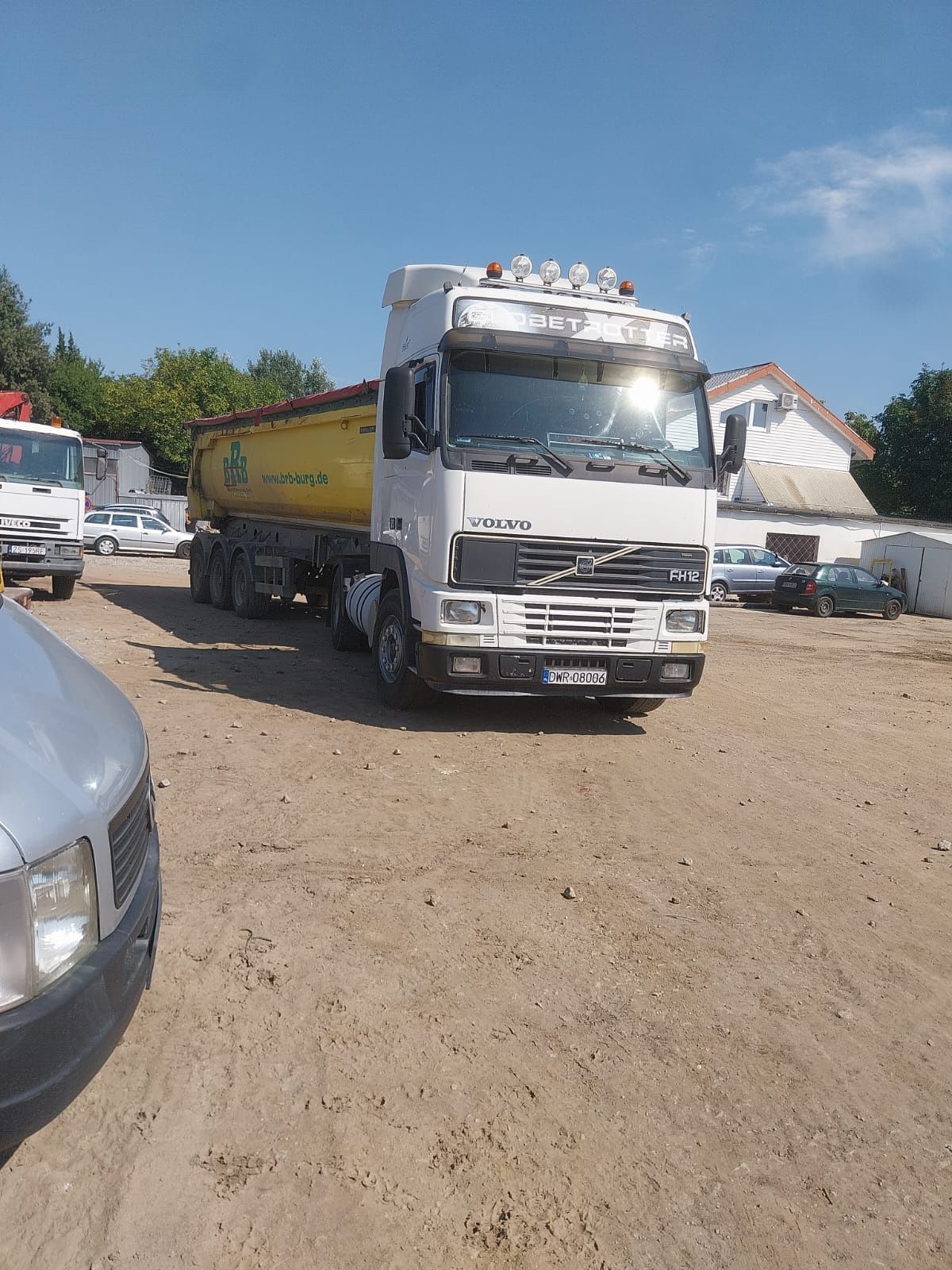 HDS + Wywrotka, wywrotka patelnia 26t transport kruszyw, autolaweta
