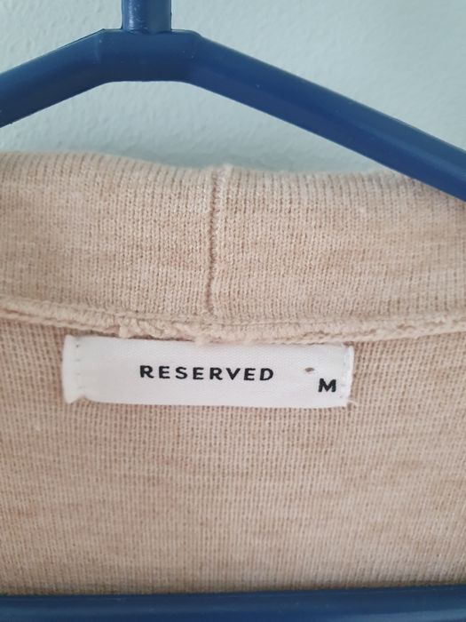 Sweter kardigan beżowy Reserved rozmiar M