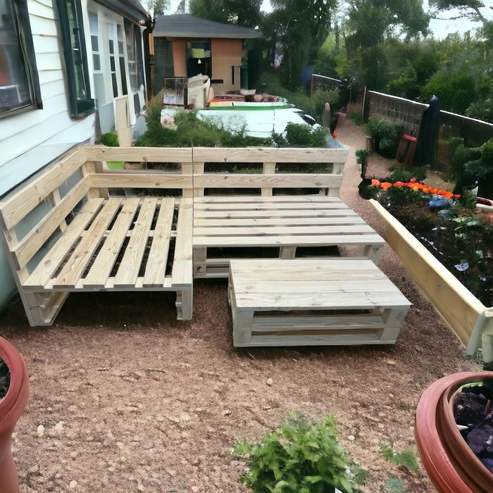 Садові меблі / лавочки з паллет / дивани з піддонів/ крісла loft PRO
