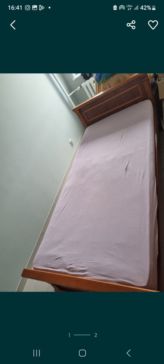 Łóżko 200x90 z materacem
