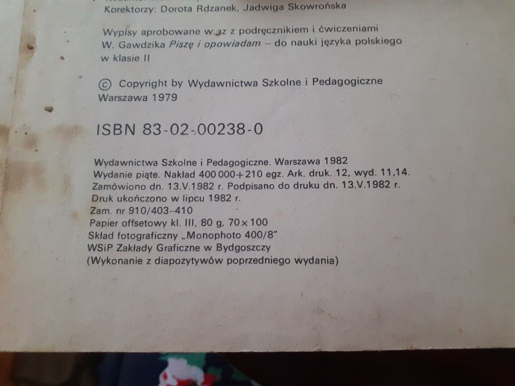 Rośniemy razem wypisy dla klasy 2