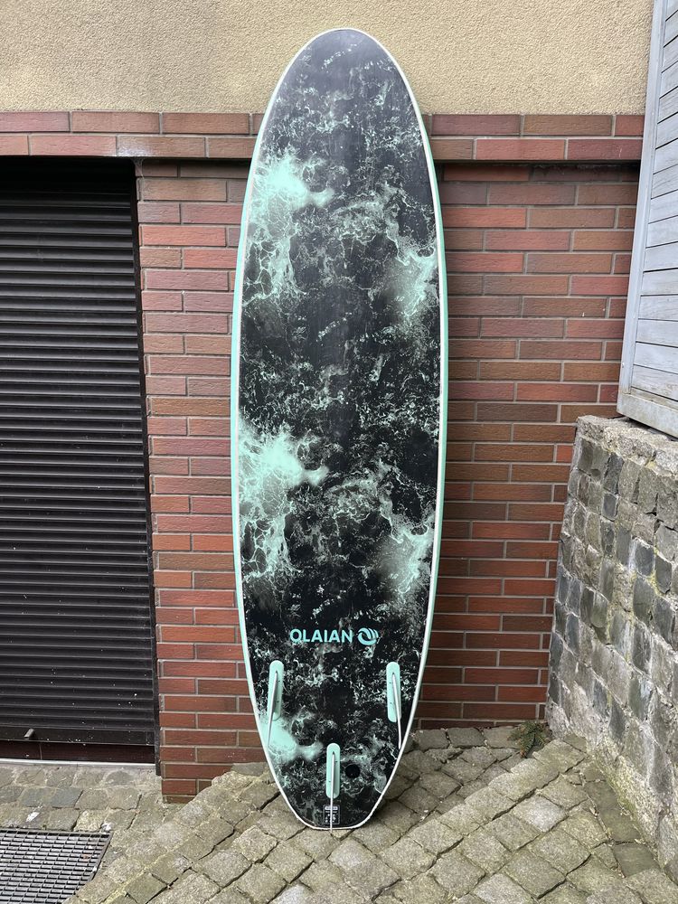 Deska surf Olaian 900 Soft 7’ 60L surfing