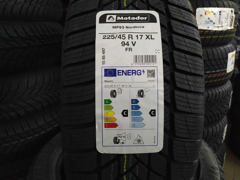 NOWE OPONY 225/45/17 Matador Nordicca MP93 2025 r pr. CONTINENTAL