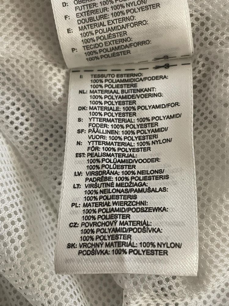 Kurtka wiatrówka Adidas M szwedka czarno-biała logowana z kapturem