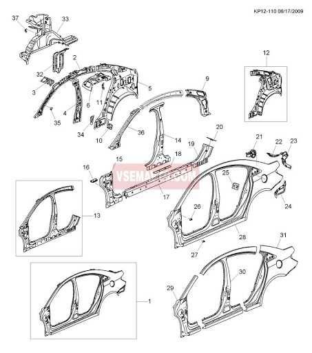 Боковая левая панель куз.Chevrolet Cruze седан（2009-2016）95218135 Киев