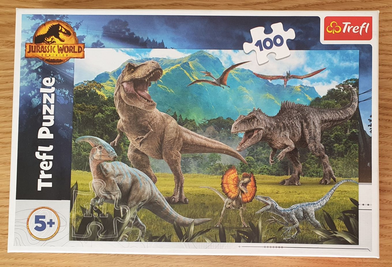 Puzzle Dinozaury jurassic park 5+ 100 el.