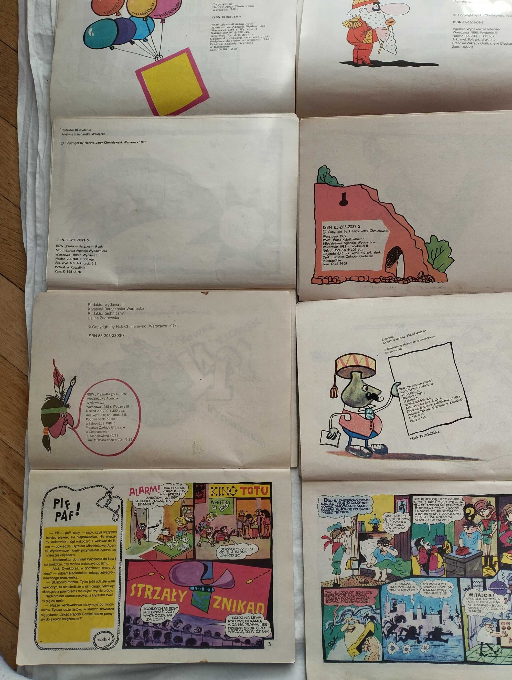 Kultowe komiksy "Tytus, Romek i A'Tomek" Papcia Chmiela 6 tomów