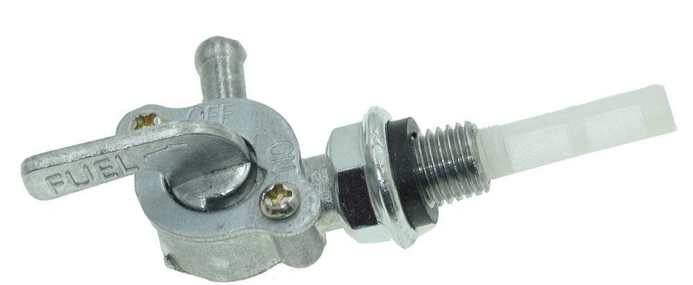 Кран топливный двигателя генератора 168F вых лево резьба 10 мм, gen007