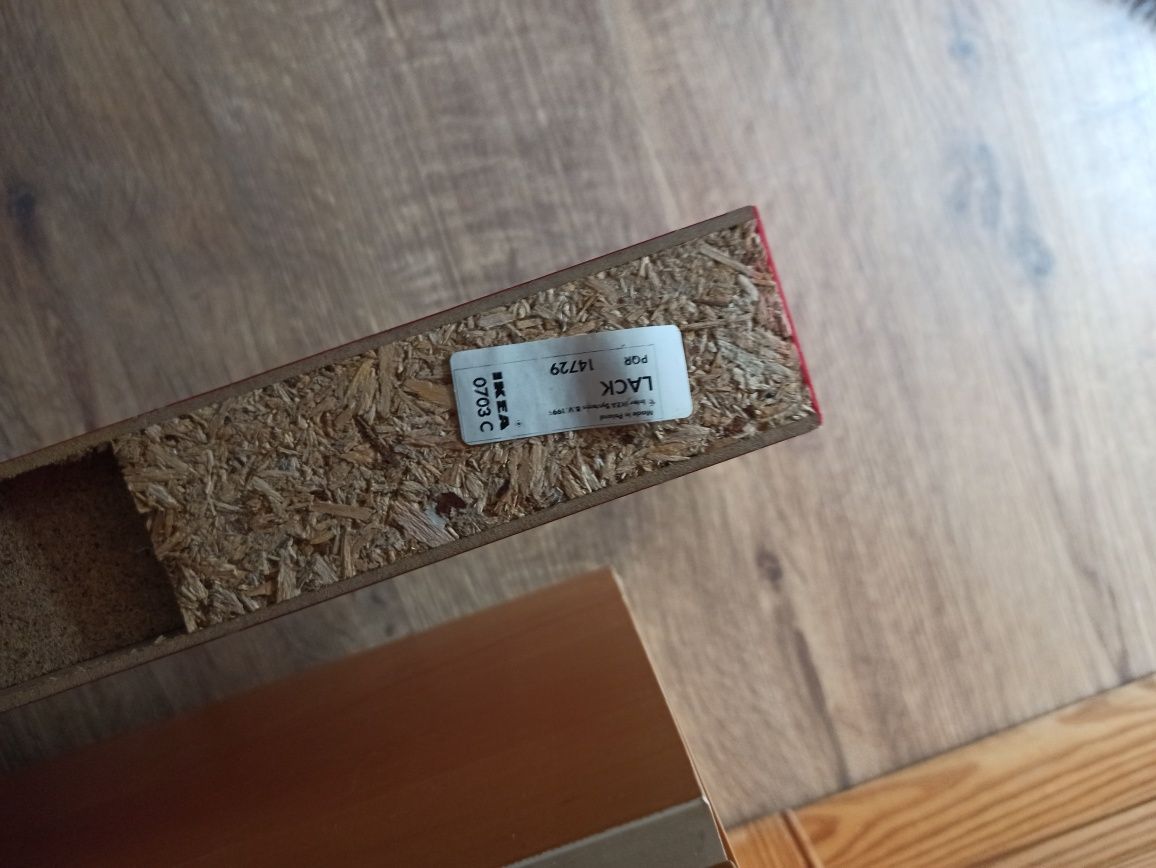 Półka lack ikea czerwona duża 110 cm / 26  cm / 5 cm