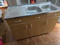 Armário d cozinha com lava loiça duplo