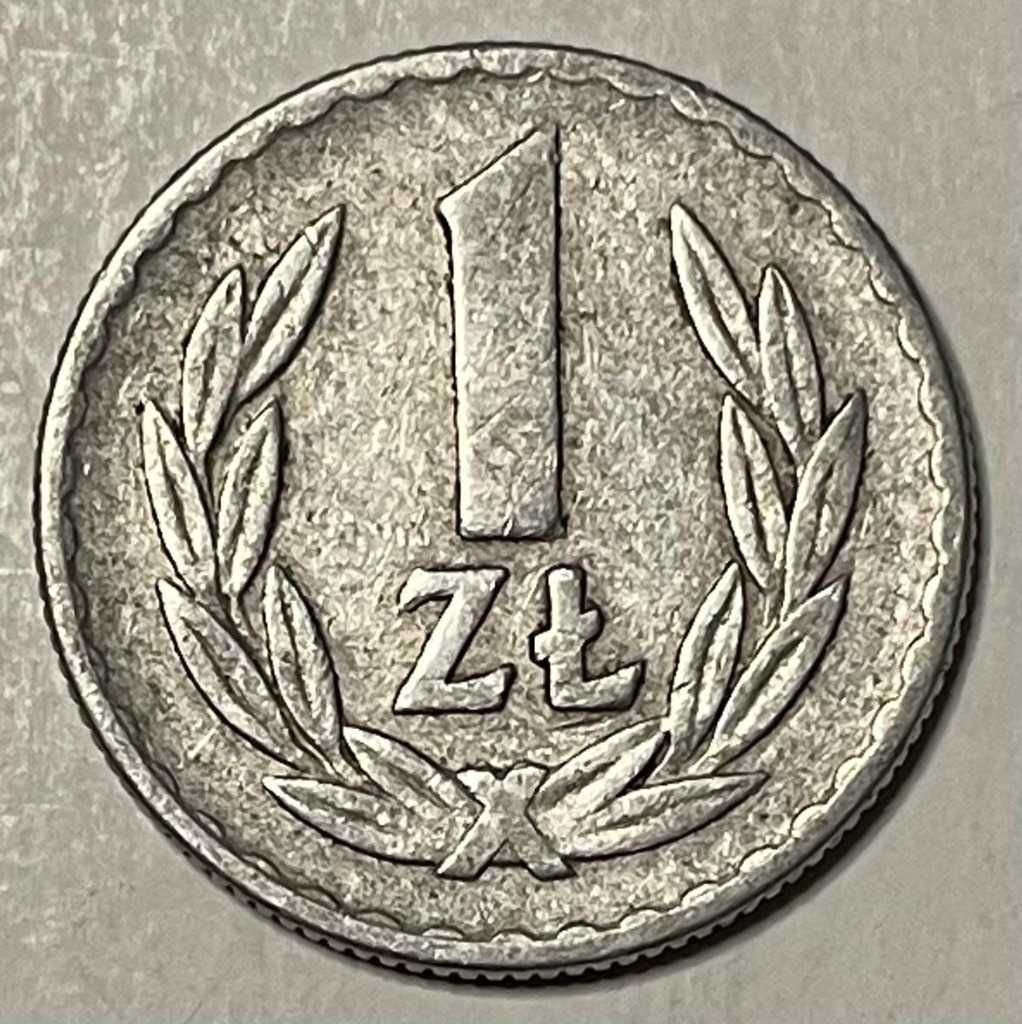 Moneta Polska 1 złoty 1967 rok