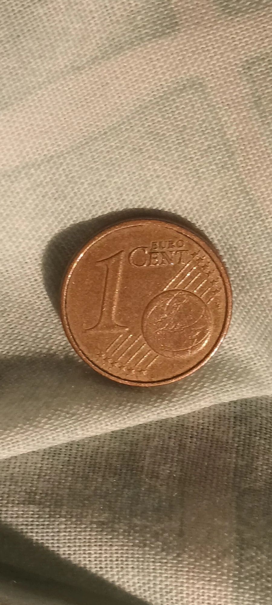 RARA -Moeda de 1 cêntimo Alemanha 2002-J