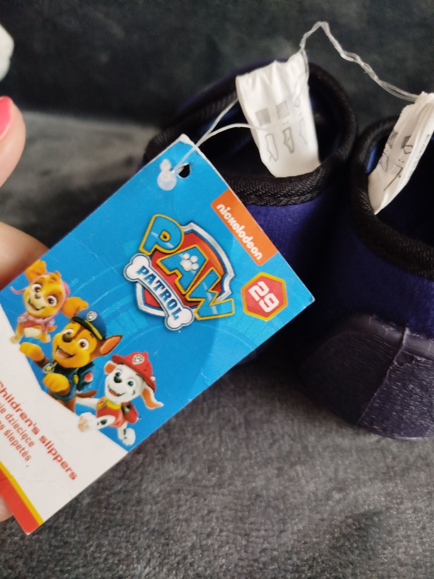 Kapcie bambosze paw psi patrol na rzepy rozm 25