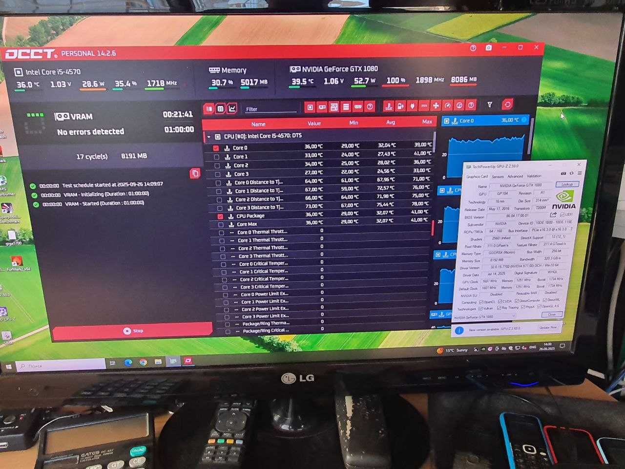 Видеокарта MSI GTX1080 8 Gb 256 bit Gaming X в отличном состоянии.