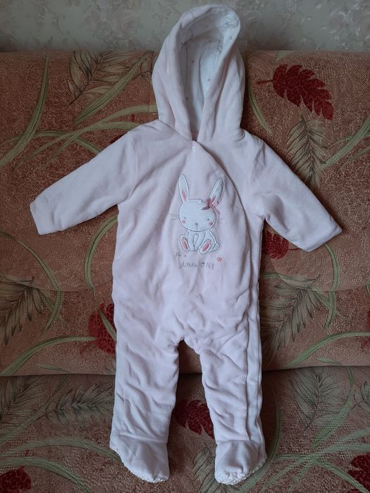 Чоловічок новий велюровий утеплений 9/12 місяців