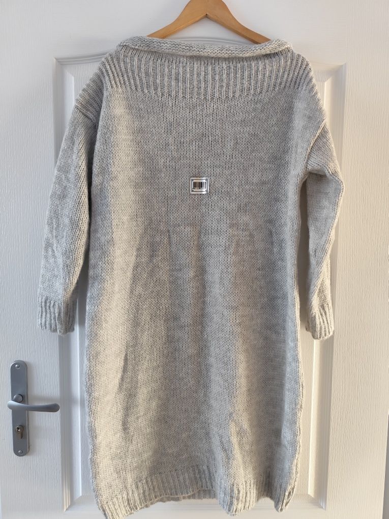 Sweter damski jasny szary