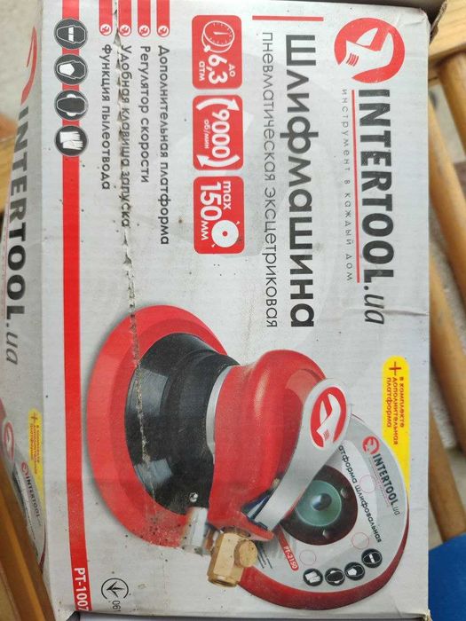 Шлифмашина пневмоническая эксцентриковые Intertool pt-1007