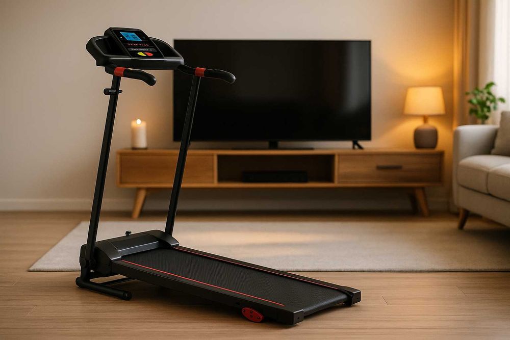 Nowa Bieżnia Domowa Elektryczna 1-12kmh Składana 120kg Nachylenie Puls