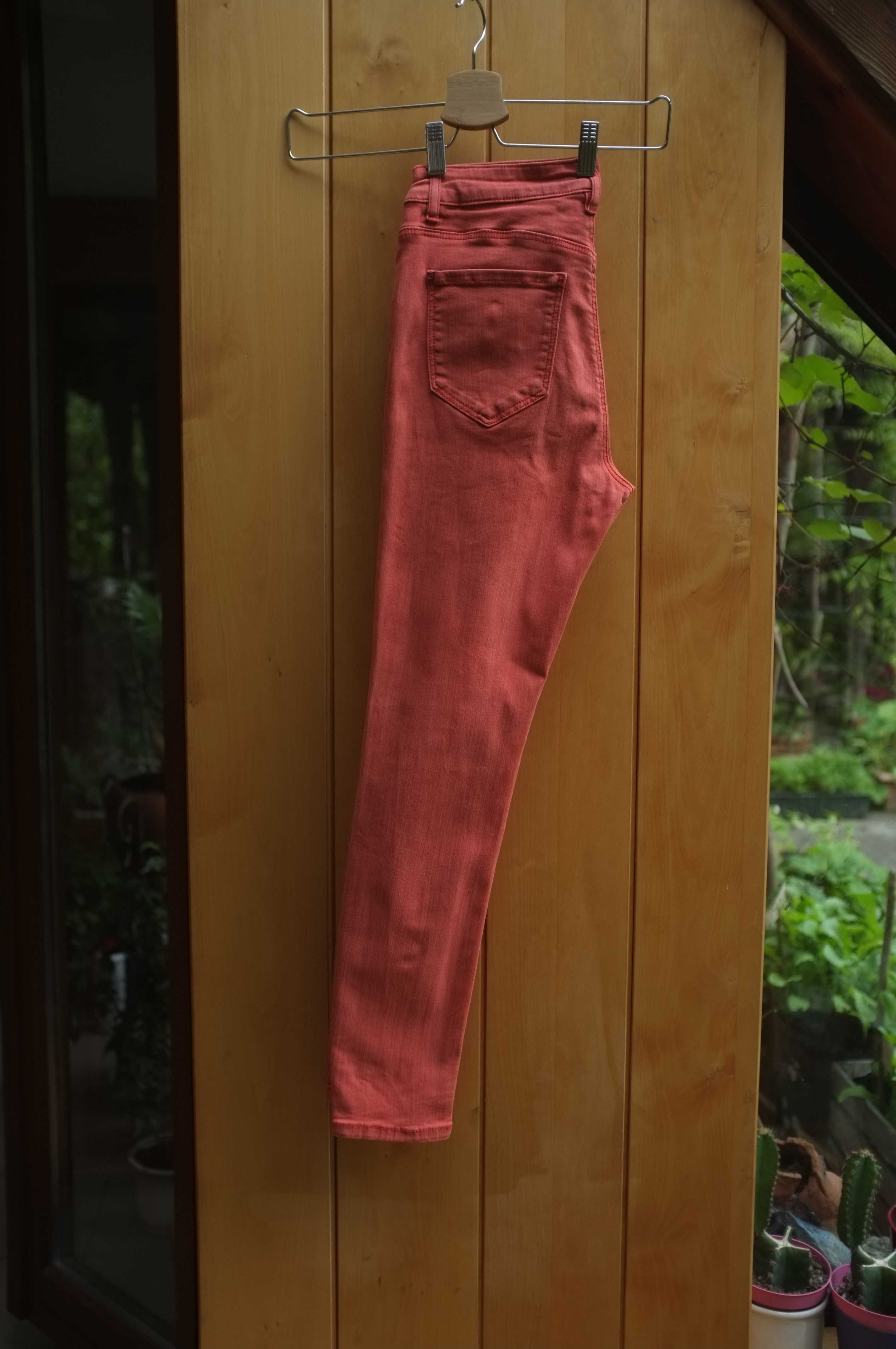 morelowe jeansy Desigual  rurki 38 etno boho rockowe punkowe hippie