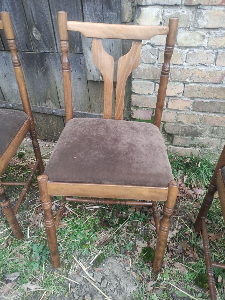 Krzesła tapicerowane stare PRL