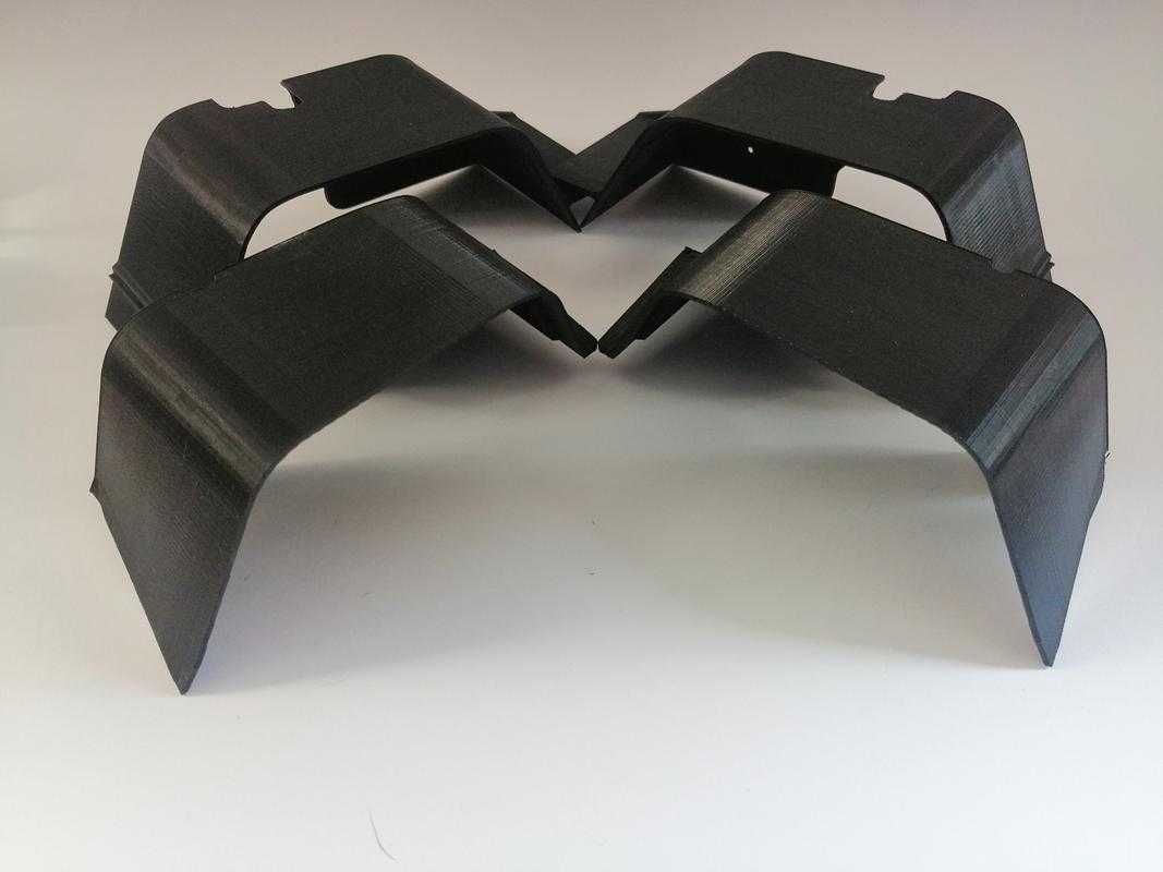 Nadkola błotniki do modelu RC Axial SCX10 II komplet 4 sztuki druk 3d