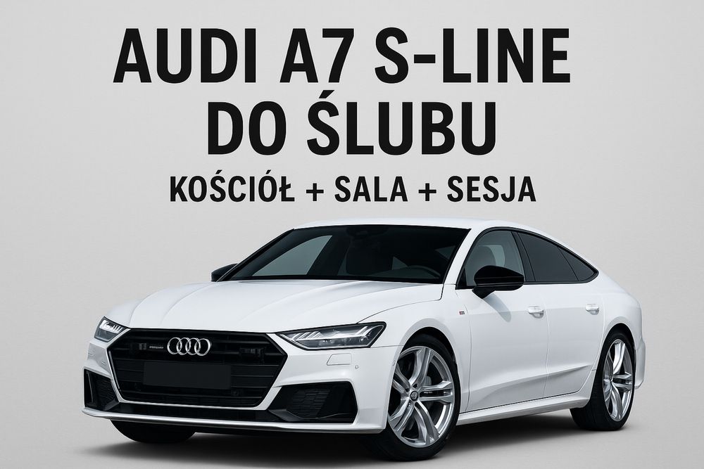 Auto do ślubu Audi A7 S-Line