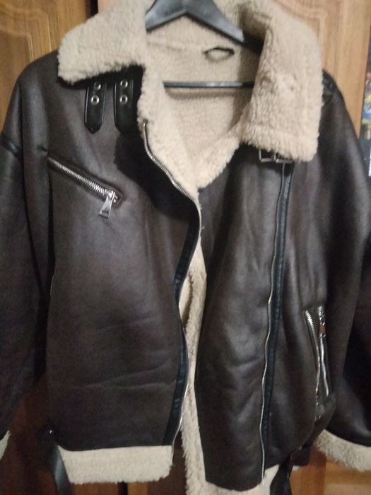 Дублёнка женская, цвет шоколад