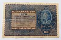 Banknot - Polska 100 marek polskich. 1919 rok.